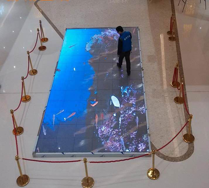 Fengzhou Technology LED floor tile screen has been applied in more usage scenarios