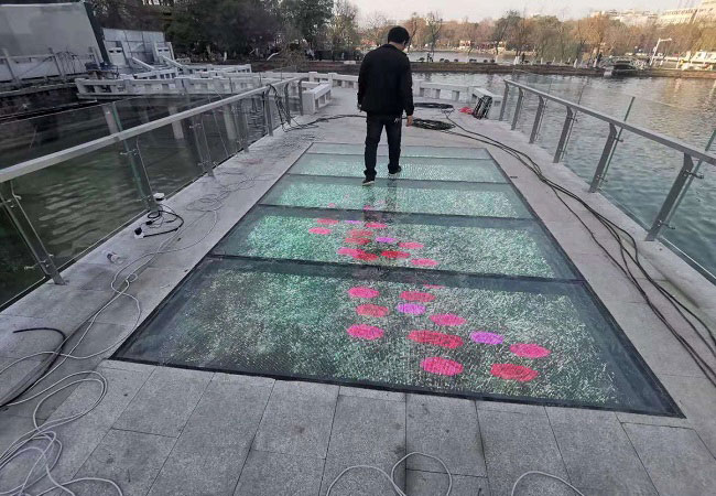 12 sqm of Glass plank road LED Display in Bayi Park, East Lake, Nanchang, Jiangxi