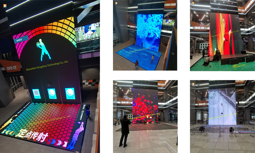 Digital basketball LED floor tile screen installation process