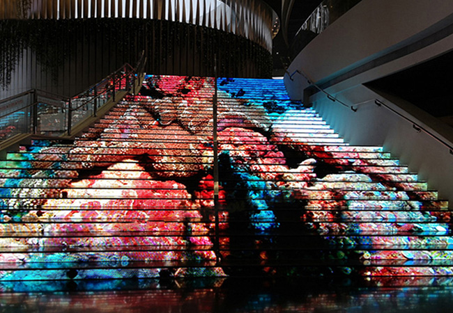 Tianjin Library P3 Stair Screen Project
