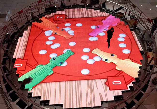 P3.91 circular floor tile screen project in Chuncheng Shopping Mall, Beihai Ning, Guangxi