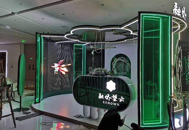 Shandong Jinan TV station project P6.5led film screen 68 square