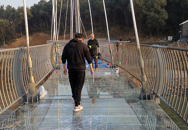 25 square meters project of glass plank road screen in Hangzhou Scenic Spot, Zhejiang