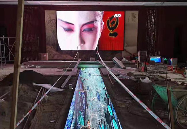 Guilin Xiufeng District led floor tile screen_P3 wall led screen