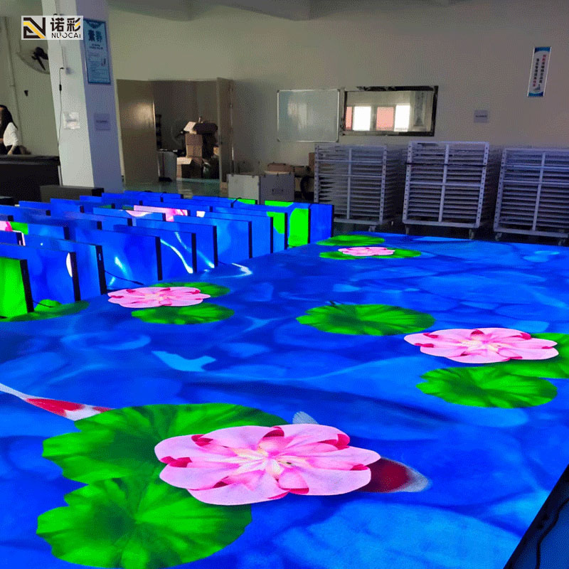 DZC series shopping mall induction floor tile screen