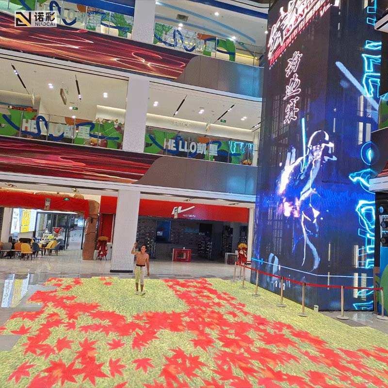 DZC series shopping mall induction floor tile screen